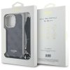 Guess GUHCP16LHC4SEK iPhone 16 Pro 6.3  czarny/black hardcase Crossbody Cord 4G Print